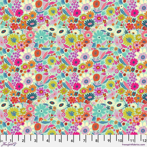 Baumwolle Patchwork - Carolyn Gavin Stoffe - Harmony - Little Scattered Clear